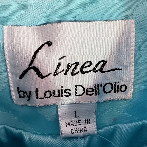 Linea by Louis Dell'Olio, 7 button Jacket with stand-up collar, fully lined, L - Picture 9 of 15